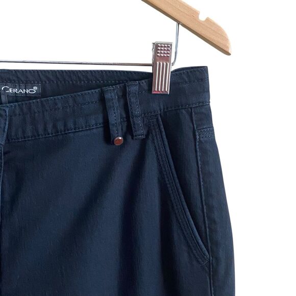 Luisa Cerano Womens Size 8 Black Jeans Flare Leg Pockets - Picture 5 of 12